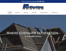 Tablet Screenshot of perfectionroofingny.com
